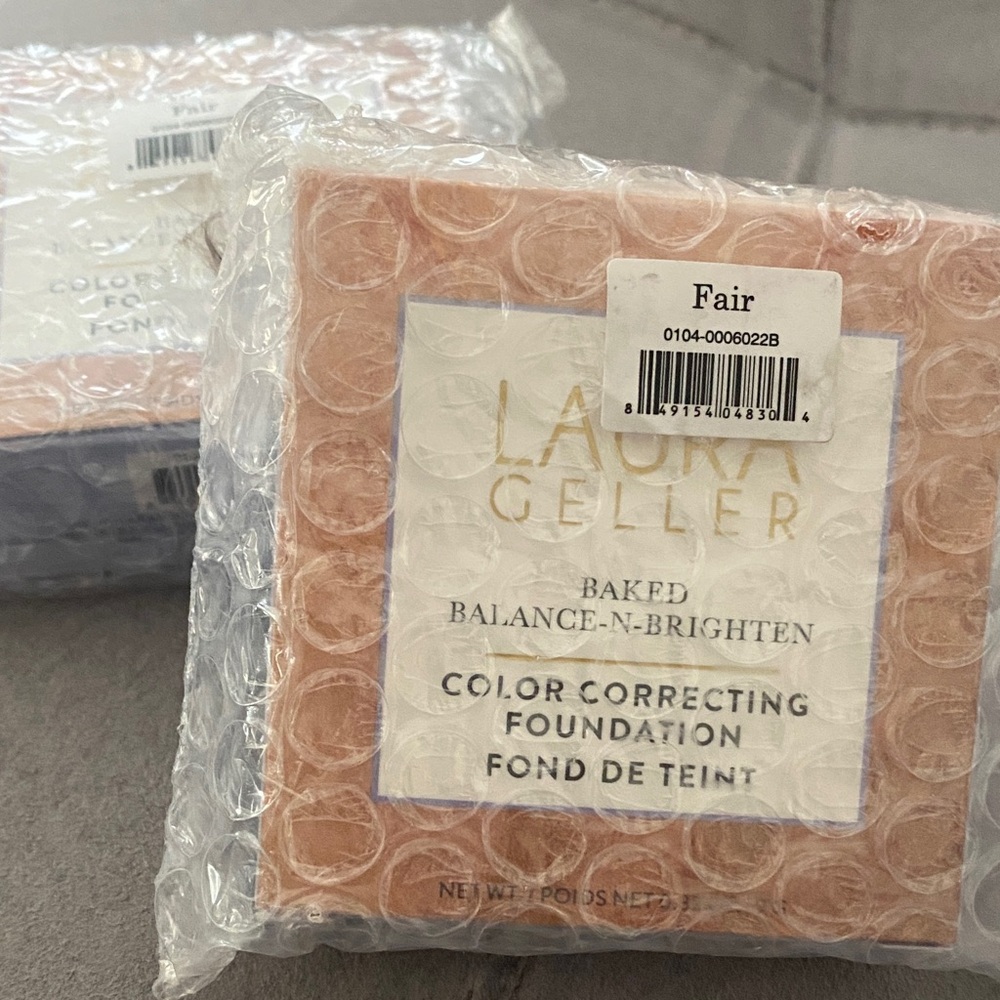 TWO new Laura Geller Baked Balance-N-Brighten Foundation - Fair